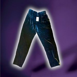 REISS UNISEX black velvet baggy slacks. 100% authentic